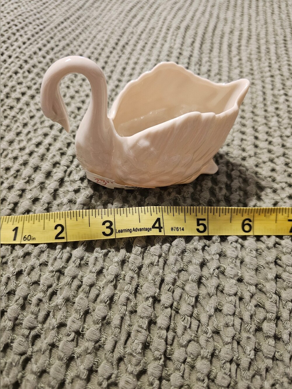Lenox Porcelain Swan Decorative Trinket - Cream Home Art